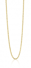 42cm ZINZI gold plated zilveren anker ketting ZILC-A42G