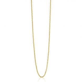 60cm ZINZI gold plated zilveren anker ketting ZILC-A60G