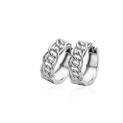 ZINZI zilveren oorringen gourmet 19 x 6,5mm met luxe klapsluiting ZIO1100
