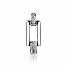 Mart Visser by ZINZI zilveren hanger glad MVH4