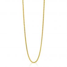 ZINZI Gold 14 krt gouden palmier collier 1,5mm breed, lengte 43cm ZGC307