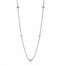 ZINZI zilveren gourmet ketting bol 45cm ZIC987