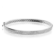 Zinzi zilveren bangle armband wit 5mm breed 60mm diameter ZIA1183 
