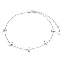 ZINZI zilveren choker 32+7cm staafjes ZICHOK1493