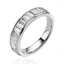 ZINZI zilveren ring met railzetting princess geslepen witte zirconia's ZIR782
