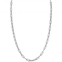 ZINZI zilveren paperclip schakel ketting 45cm 3,5mm breed ZIC2202