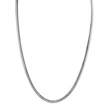 ZINZI zilveren platte slangen-ketting 45cm 3,5mm breed ZIC2402