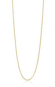 45cm ZINZI Gold 14 krt anker ketting 0,9mm breed, ideaal om je hanger aan te bevestigen ZGLA45-09