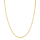 ZINZI Gold 14 karaat gouden massieve Singapore ketting 1,8mm breed 41-43cm ZGC501
