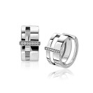 17mm ZINZI zilveren oorringen met 2 banen en verbonden staafje met witte zirkonia’s, luxe scharniersluiting ZIO2728