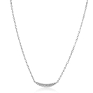 ZINZI zilveren schakelkettinkje met grote veer. De veer staat symbool voor je vleugels uitslaan en vrijheid. 40-45cm ZIC2644