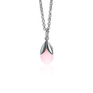 ZINZI zilveren hanger druppel roze ZIH1877R (zonder collier)
