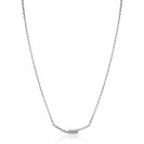 ZINZI zilveren ketting 42–45cm met staafjes bezet met witte zirkonia’s ZIC2729