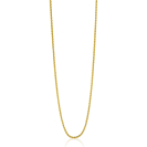 60 cm ZINZI zilveren palmier ketting geel verguld ZILC-P60G