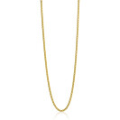80cm ZINZI zilveren gourmet ketting gold plated. ZILC-G80G