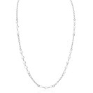ZINZI zilveren ketting met gladde ronde elementen 4mm 42-45 cm ZIC-BF151
