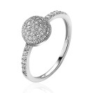 ZINZI zilveren luxe ring met 8mm bol vorm, vol bezet met witte zirconia's ZIR1113C