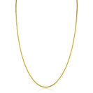 ZINZI gold plated zilveren ronde slangen ketting (1,6mm breed) 42-45cm ZIC2848G