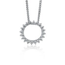 ZINZI zilveren hanger zon wit 18mm ZIH1883 (zonder collier)