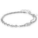 ZINZI zilveren multi schakelarmband met jasseron schakels ZIA2781