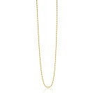 70cm ZINZI zilveren bolletjes ketting gold plated. 0,9mm breed ZILC-B70G