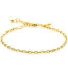 ZINZI gold plated zilveren marine schakel armband (2,3mm breed) 17-20cm ZIA2841G