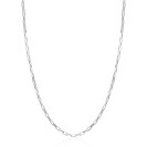ZINZI zilveren paperclip schakel ketting (2,2mm breed) 42-45cm ZIC2845