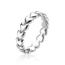 ZINZI zilveren ring hartjes rondom ZIR1798C