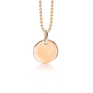 ZINZI zilveren hanger rosé verguld glad rond 12mm ZIH1825R (zonder collier)
