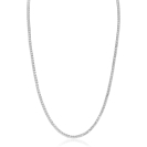 ZINZI zilveren tennis collier 45cm met rijzetting witte zirconia's 2,3mm breed ZIC2795