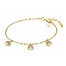 ZINZI gold plated zilveren armband met drie levensboom hangers 8mm 17-20cm ZIA-BF139G
