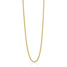 70cm ZINZI zilveren gourmet ketting gold plated. ZILC-G70G