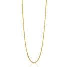 45cm ZINZI Gold 14 krt gourmet ketting 1mm breed, ideaal om je hanger aan te bevestigen ZGLG45-1