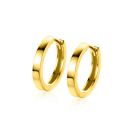 15mm ZINZI Gold 14 krt gouden oorringen met luxe klapsluiting 15mm x 2mm vierkante buis ZGO571