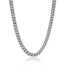 ZINZI zilveren gourmet collier 6,5mm breed 45cm ZIC1056