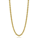 ZINZI zilveren ketting 45cm in14K geelverguld met ronde schakels 5mm breed ZIC2239G
