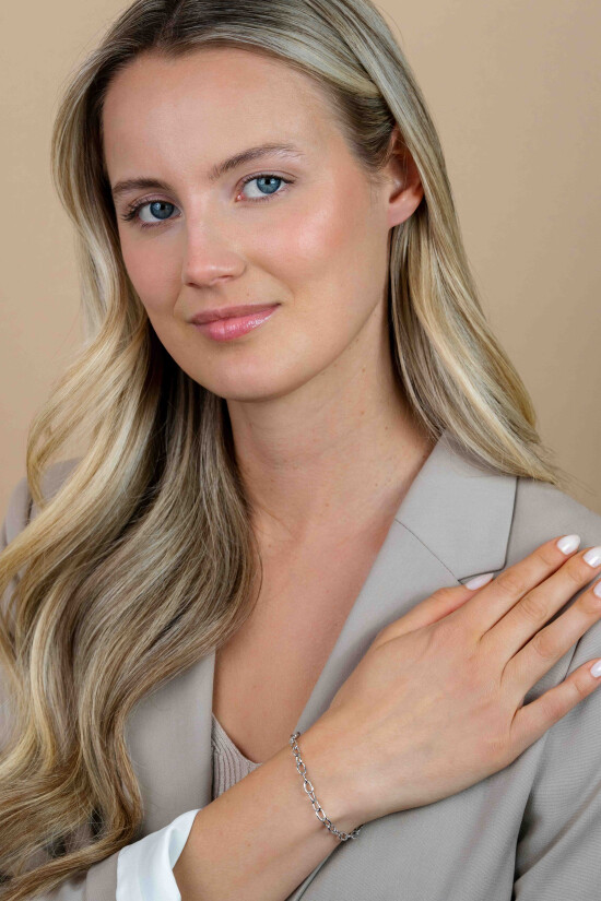 Zinzi zilveren bedelarmband 19cm CH-A3 