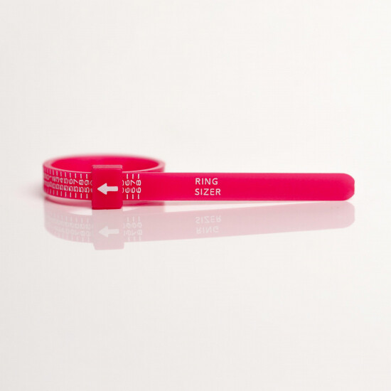 ZINZI Ring Sizer roze, zelf handig je ringmaat opmeten RINGSIZER