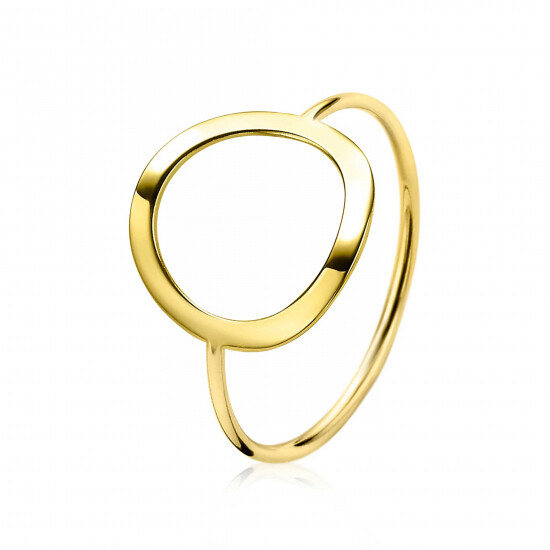 ZINZI Gold 14 karaat gouden ring open rond ZGR173C