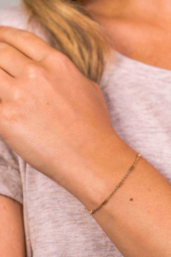 ZINZI zilveren fantasie armband geel verguld 17-20cm ZIA1648G