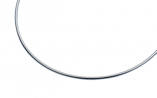 43cm Zinzi zilveren omega collier 2mm breed ZIOM2-43