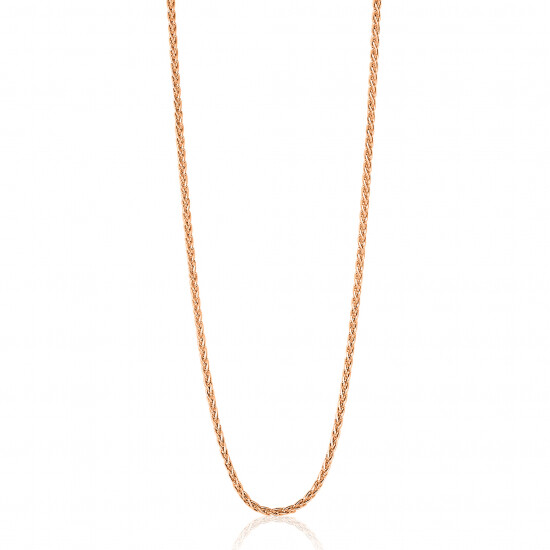 70 cm ZINZI zilveren palmier ketting rosé verguld ZILC-P70R