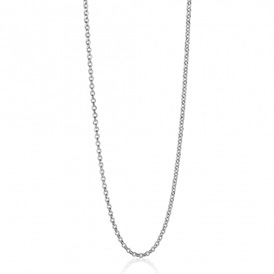 45cm ZINZI zilveren jasseron ketting ZILC-J45
