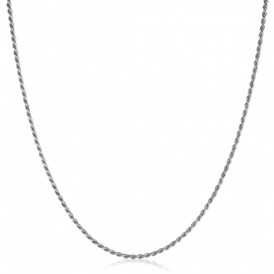 42cm ZINZI zilveren koord ketting ZILC-K42