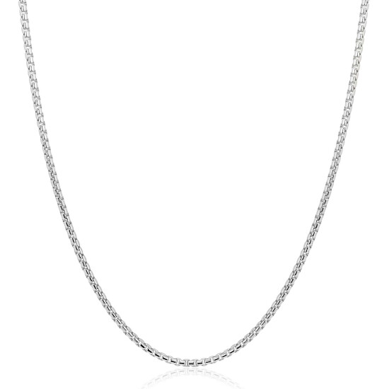 ZINZI zilveren ronde Venetiaanse schakel ketting (1,8mm breed) 42-45cm ZIC2842