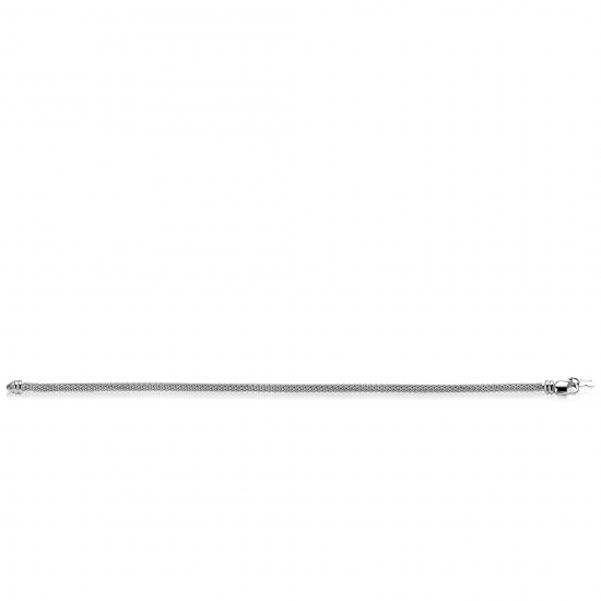ZINZI zilveren popcorn armband 3mm breed 19cm ZIA2765