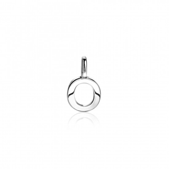 ZINZI zilveren letter hanger O ZIH2140O