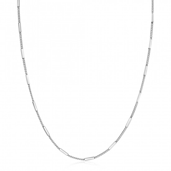 ZINZI zilveren gourmet ketting 45cm met staafjes 1,6mm breed ZIC2366