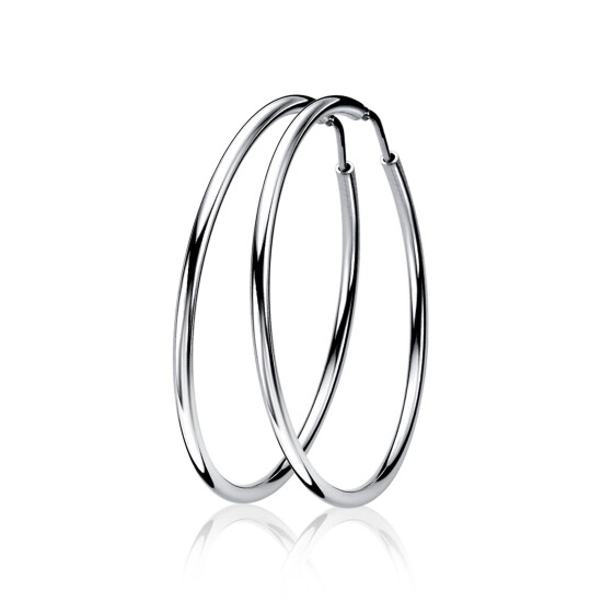 ZINZI zilveren oorringen 35 x 2mm glad ZIO435
