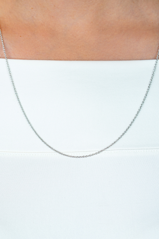 45cm ZINZI zilveren anker ketting ZILC-A45
